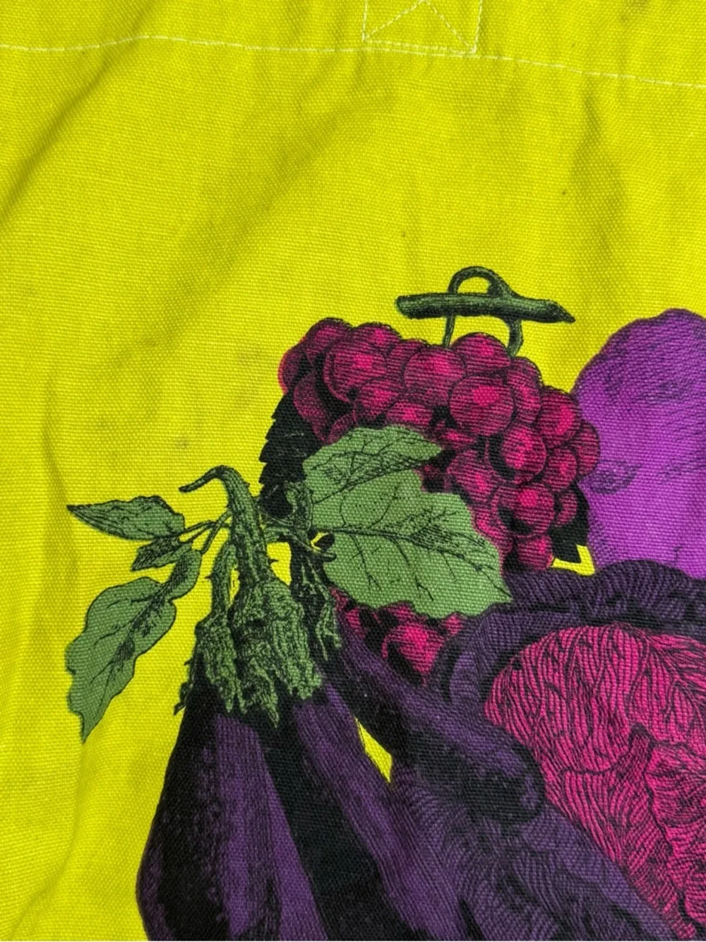 VTG Trader Joes Tote Fruit Lady By Special Appointment Reusable Canvas Bag - Picture 8 of 10